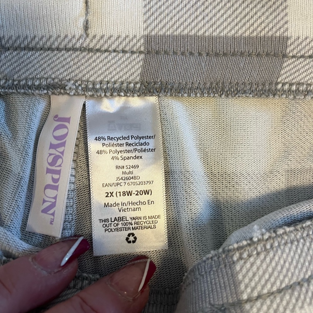 Grey and white NWOT pj shorts
